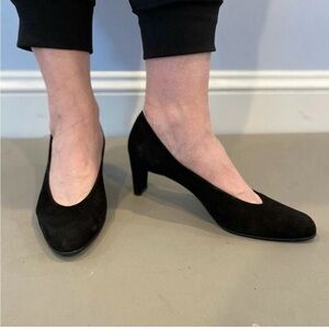 STUART WEITZMAN Women's Dark Brown Leather High Heels Suede
Classic Pumps Sz 12